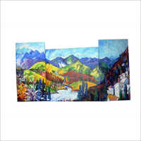 Outsider Art Landscape Painting