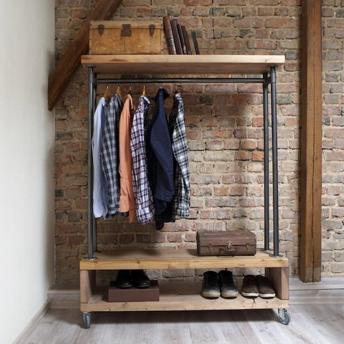 Durable Industrial Style Clothing Storage Unit