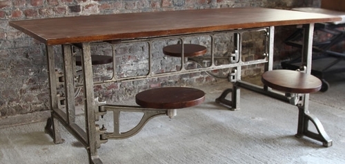 Creative Art Industrial Kitchen Table