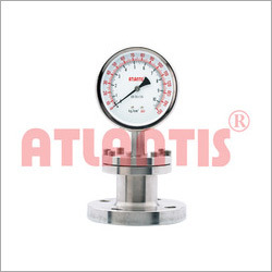 Dry Type Double Flange Diaphragm Pressure Gauge