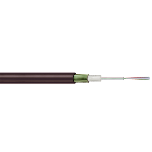 HITRONIC - Outdoor HQW Armoured Fibre Optic Cable 24 Colour Coded Fibres UV-Resistant Gel Filled Loose Tube Rodent-Resistant High Flexibility Compact Design for Industrial Applications