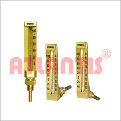 V Line Glass Thermometer