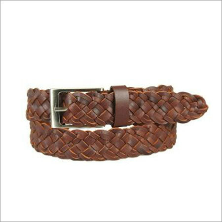 Mens Braided Leather Belts