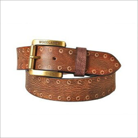 Brass Leather Fancy Belt