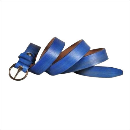 Leather Blue Color Belts