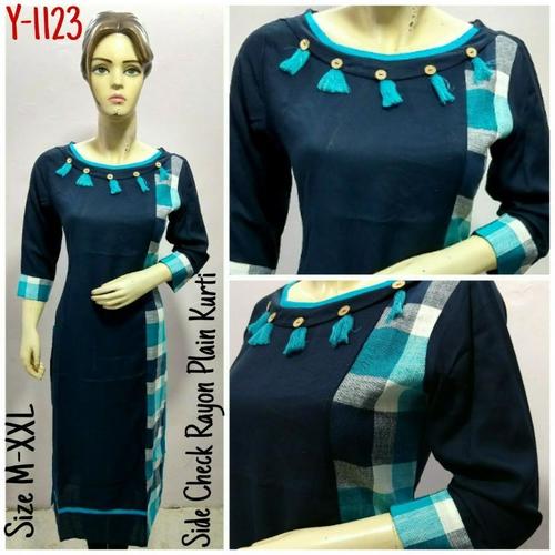 Rayon Slub Kurti