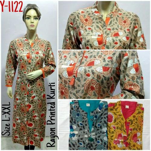 Rayon Printed Kurti