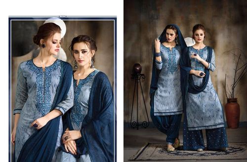 Designer Cotton Patiyala Salwar Kameez