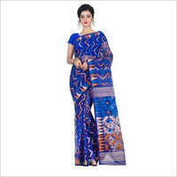 Ladies Blue Jamdani Saree