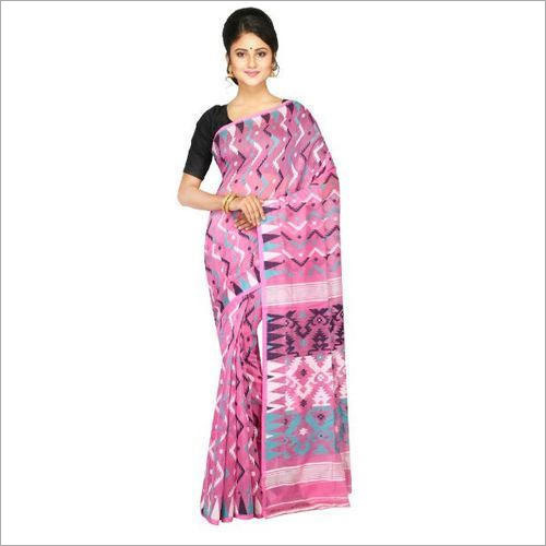 Ladies Womens Dhakai Jamdani Saree