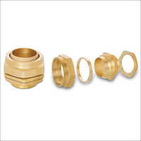 BW-2 PART Brass Cable Glands - Brass Material Golden Color | Rust Resistant Superior Finish Quality Tested
