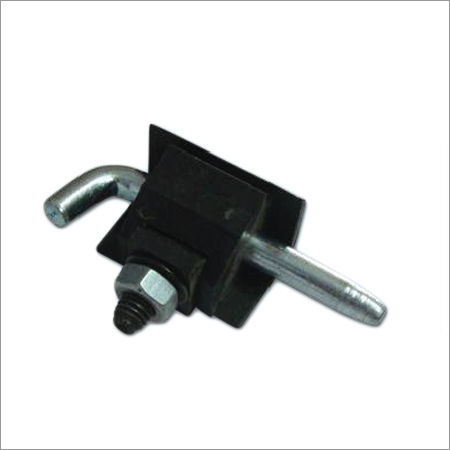 Black 180 Degree Exposed Hinge With Moulded Bolt & Nut