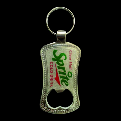 Silver Meena Bottle Opener Key Chain ( Sprite )