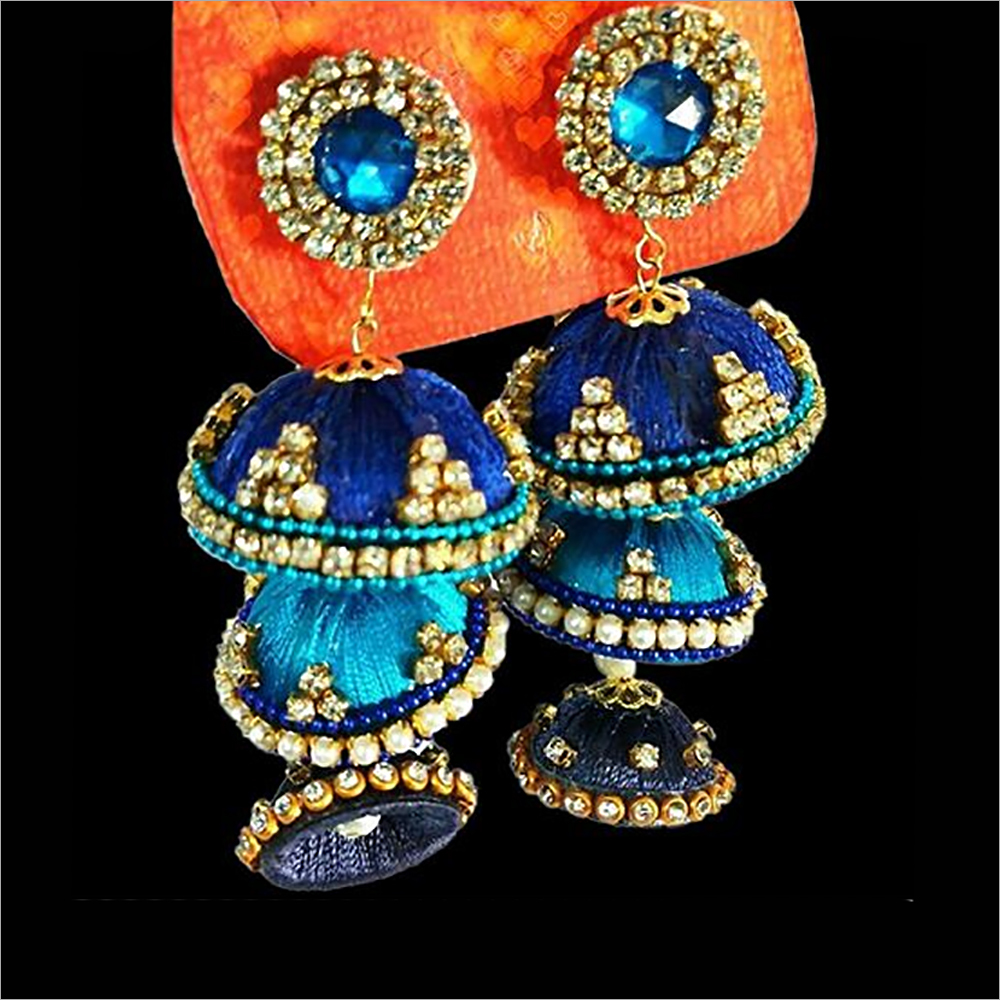 Earrings Thread Jhumka