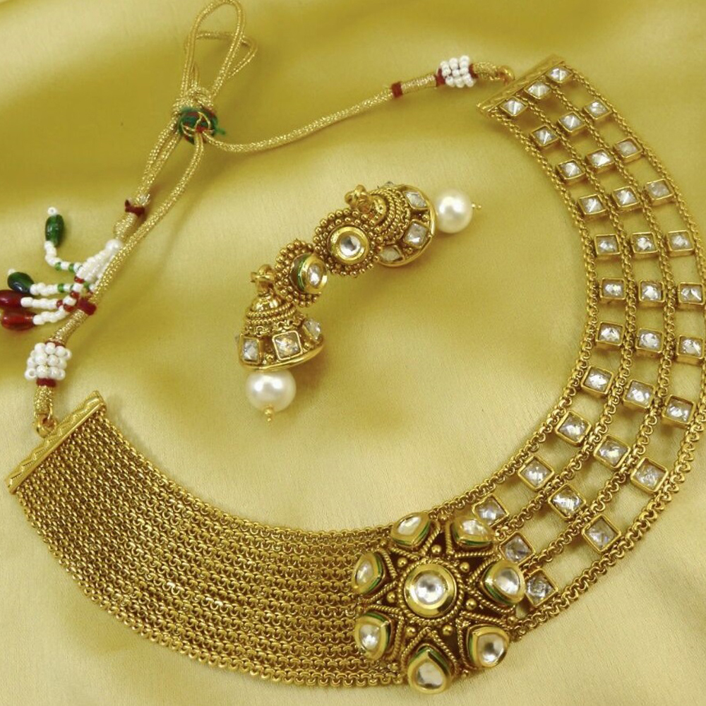 Chain Lock Necklace Set