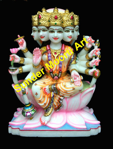 Gayatri Maa Marble Moorti