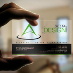 Transparent Visiting Card
