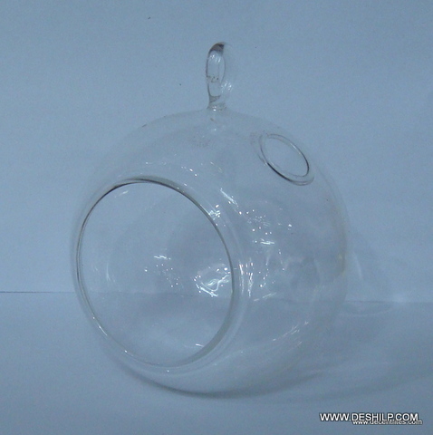 GLASS TERRARIUM,GLASS CLR FLOWER HANGING,GLASS T-LIGHT HANGING for Gifts