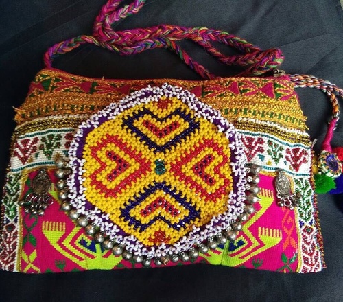Multicolor Banjara Bead Cluch Sling Bag