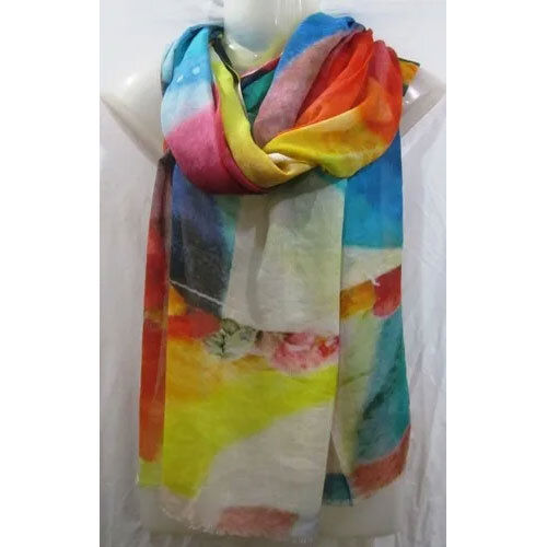 100% Modal Digital Print Shawl - Color: Multi