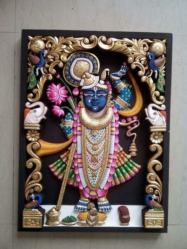 Silver Ambose Antique Shreenath Ji Painting