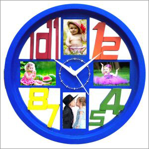 Personalised Clock Blue