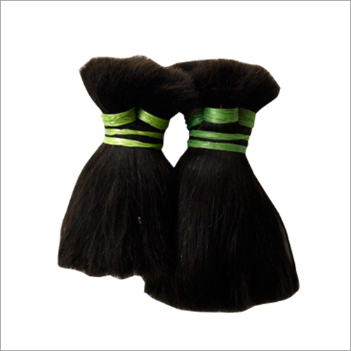 Indian Double Drawn Human Black Hair