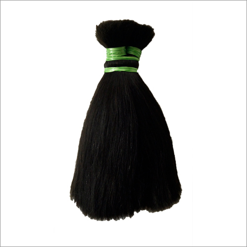Black 12 Inch Double Drawn Human Hair