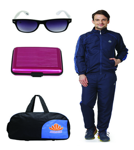 Mens Track suit & Duffle bag Combo(nevy&royalblue)