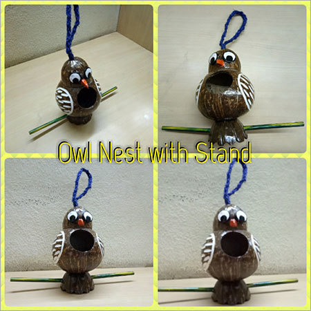 Owl Nest with Stand