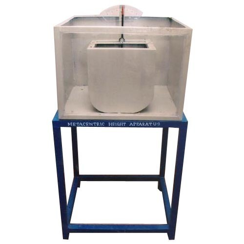 METACENTRIC HEIGHT APPARATUS - Stainless Steel Pontoon 300x150 mm, Water Tank 600x400x400 mm | Durable Design, Easy Operation, Precise Measurement, Stability Analysis