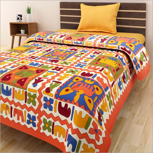 Multicolour Single Bed Sheet