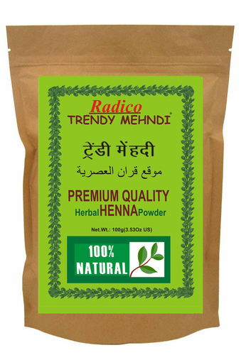 Herbal Henna Powder - Natural Hair Color & Treatment Blend | Reduces Hair Fall, Smoothens Locks, Enriched with Amla, Ritha & Brahmi