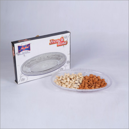 French Rose Tray (Glass Look)