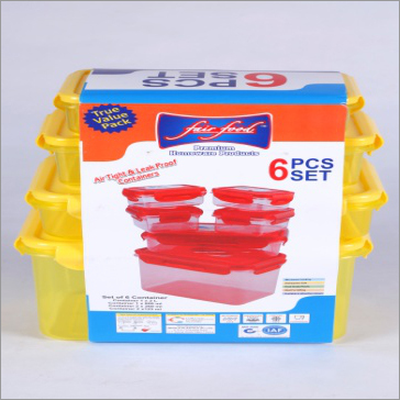 AIRTIGHT & LEAK PROOF GIFT SET (SET OF 6) (2000 ml. x 800 ml. x 1, 260 ml. x 2, 125 ml. x 2)