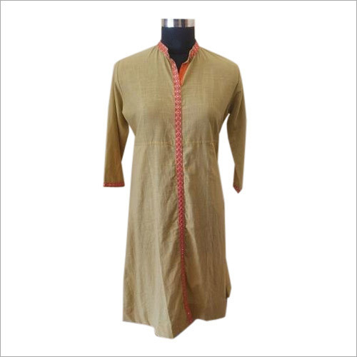 Plain Cotton Kurti Bust Size: Standard And Custom Inch (In)