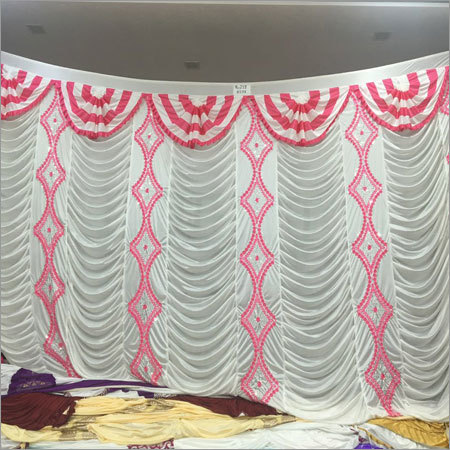 White and Pink Curtain
