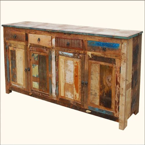 Reclaimed Wood Chest of Drawers Tv Cabinet