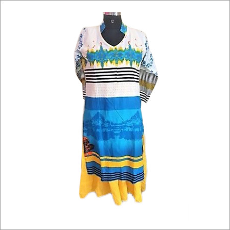 Yellow Cotton Kurti