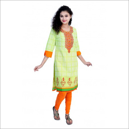 Cotton & Rayon Ladies Kurtis