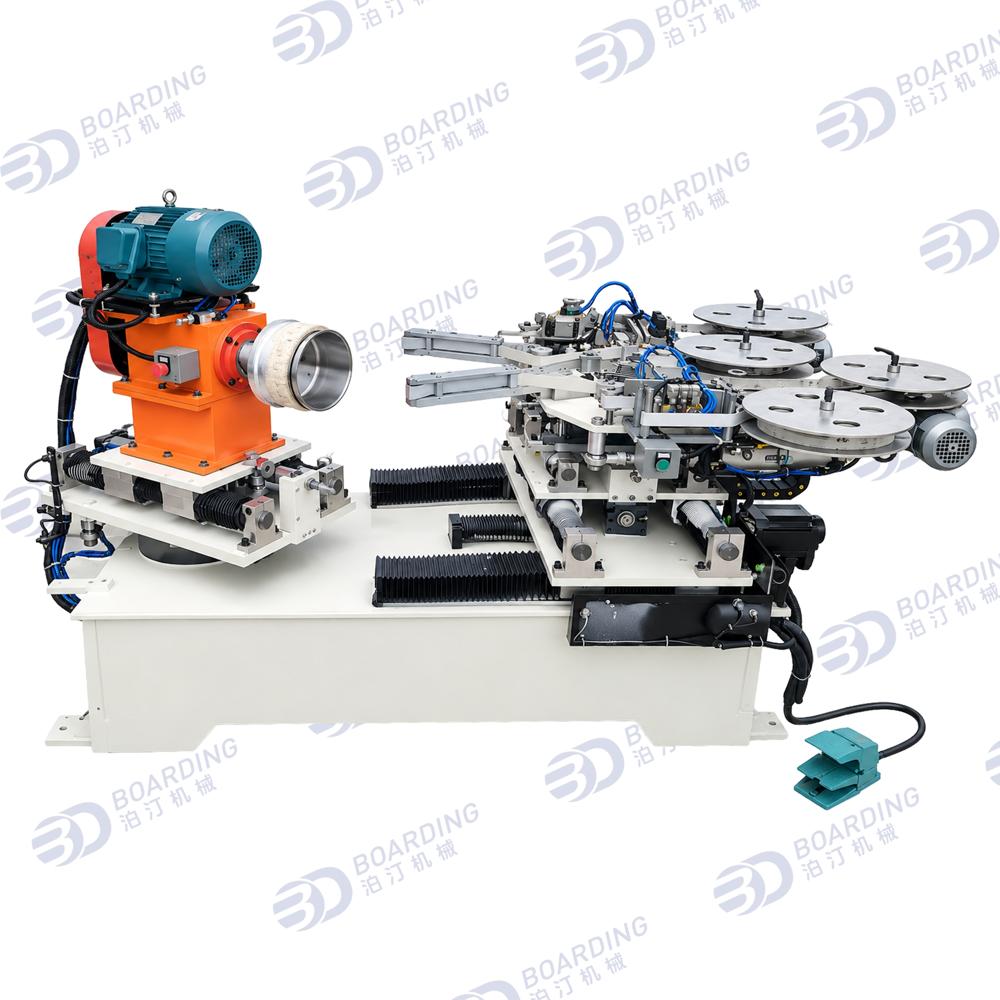 Cookware Two-Head Horizontal CNC Belt Sanding Machine