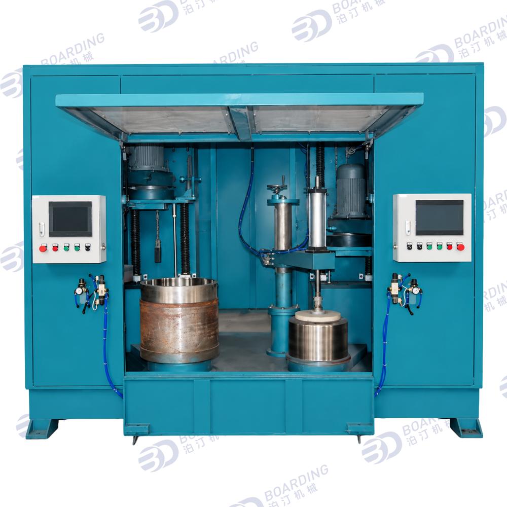 Cookware Double Stations Fully Automatic Large Pot Inner and Outer Polishing Machine