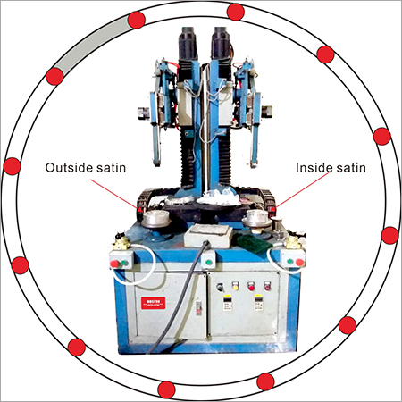 Automatic satin macine (Double station-one is inside+one is outside) Automatic satin macine (Double station-one is inside+one is outside)