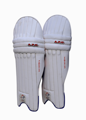 APG Cricket Batting Pads - PVC Material, Men's Size, Multicolour | Superb Protection with Triple Internal Bolsters, Wipe Clean Facing