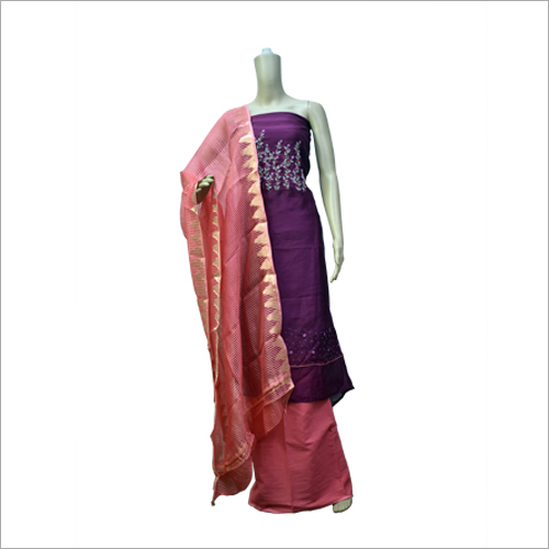 Ladies Chanderi Silk Suit Decoration Material: Cloths