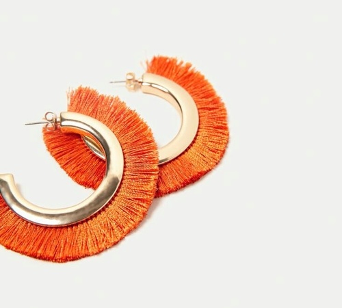 Bead Tassel Earrings Boho Earrings Size: All