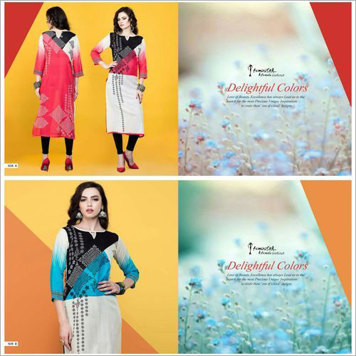 Ladies Designer Stylish Cotton Kurti