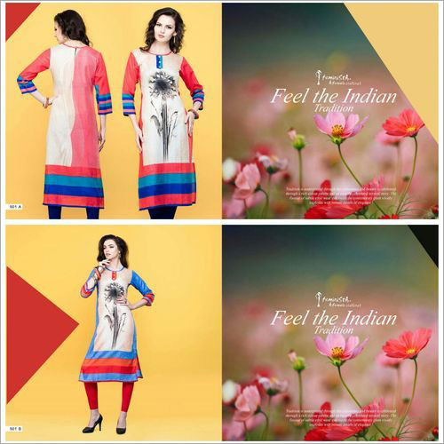 Ladies Party Wear Designer Cotton Kurti