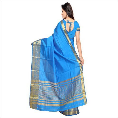 Ladies Casual Wear Cotton Silk Saree