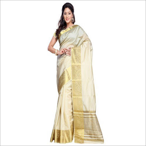 Ladies Party Wear Cotton Silk Saree